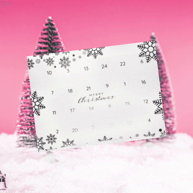 ADVENT CALENDAR 24 DAY WHITE